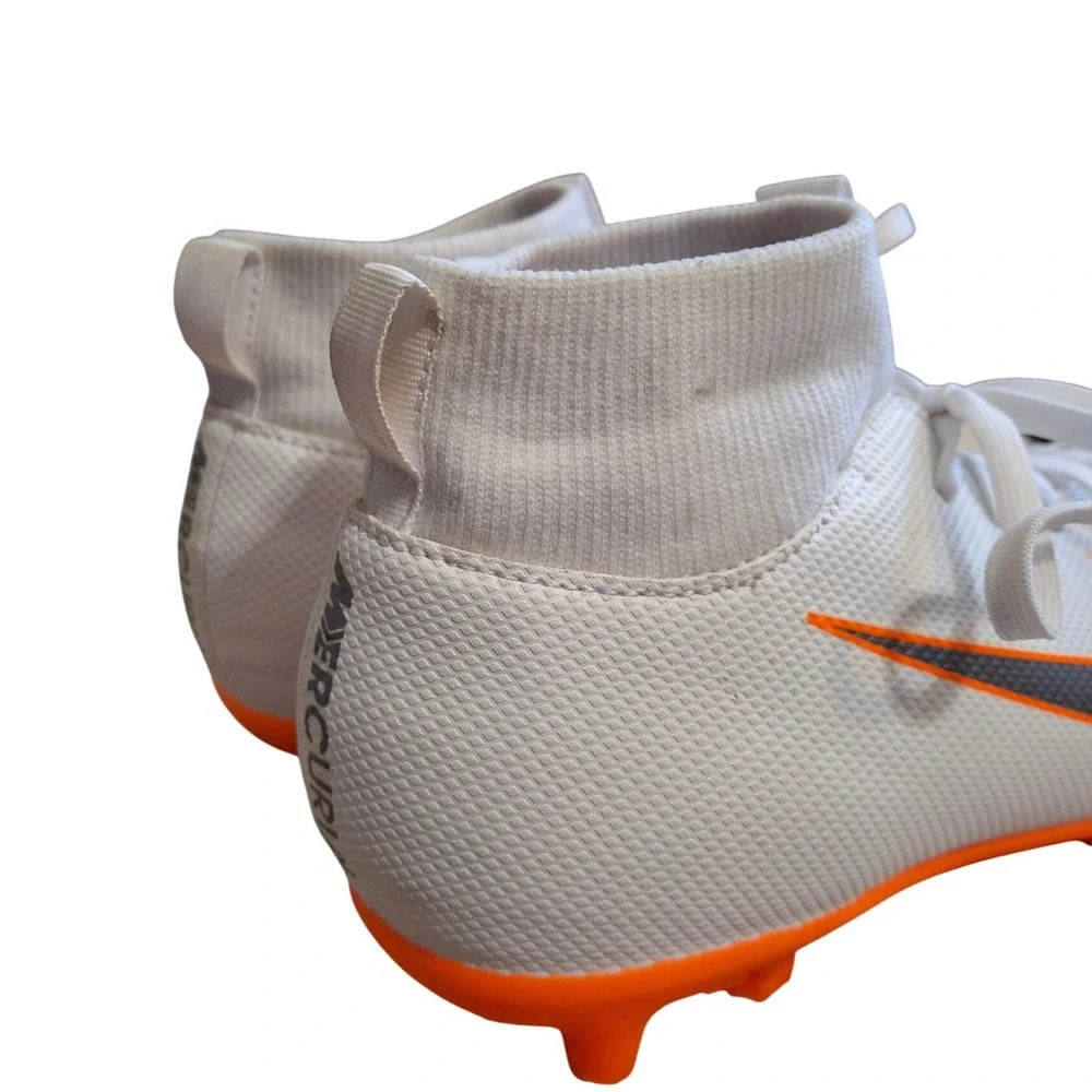 Nike Mercurial Superfly 6 Academy MG Kids Soccer Cleats White Orange AH7339-107